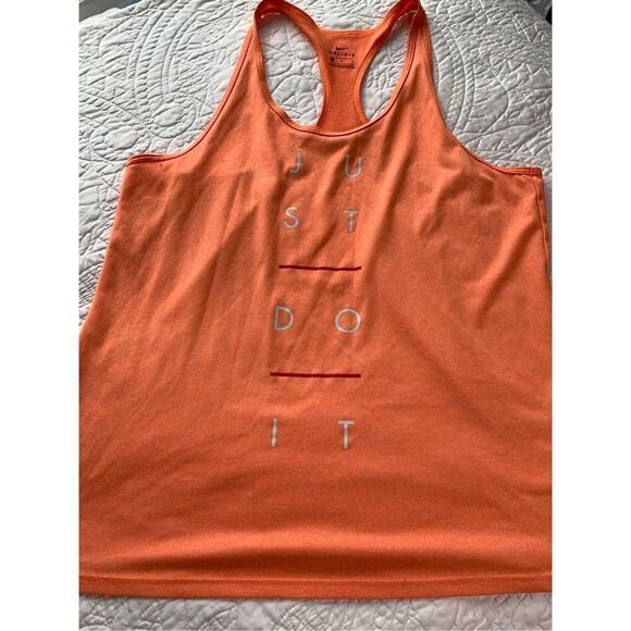 Nike Dri Fit "Just Do It" Racerback Tank Top Size Small - Picture 1 of 6